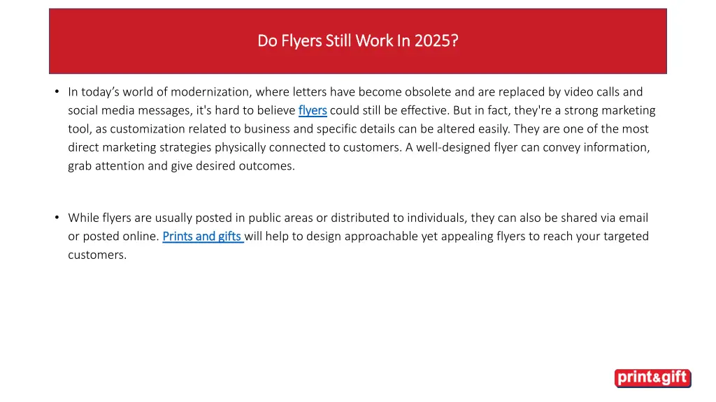 do flyers still work in 2025 do flyers still work 1