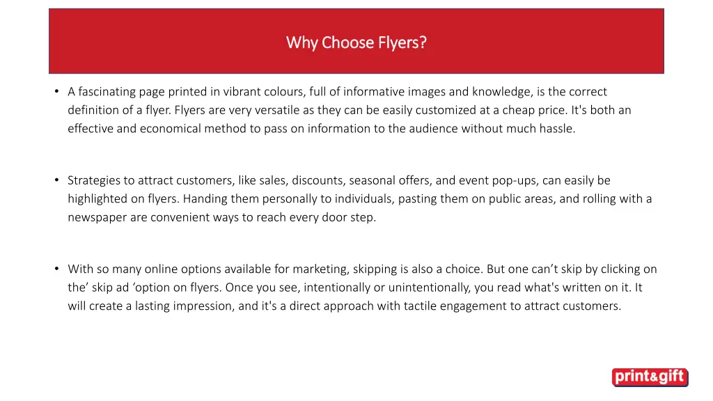 why choose flyers why choose flyers