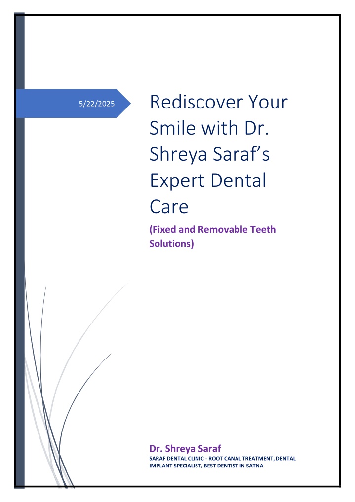 rediscover your smile with dr shreya saraf