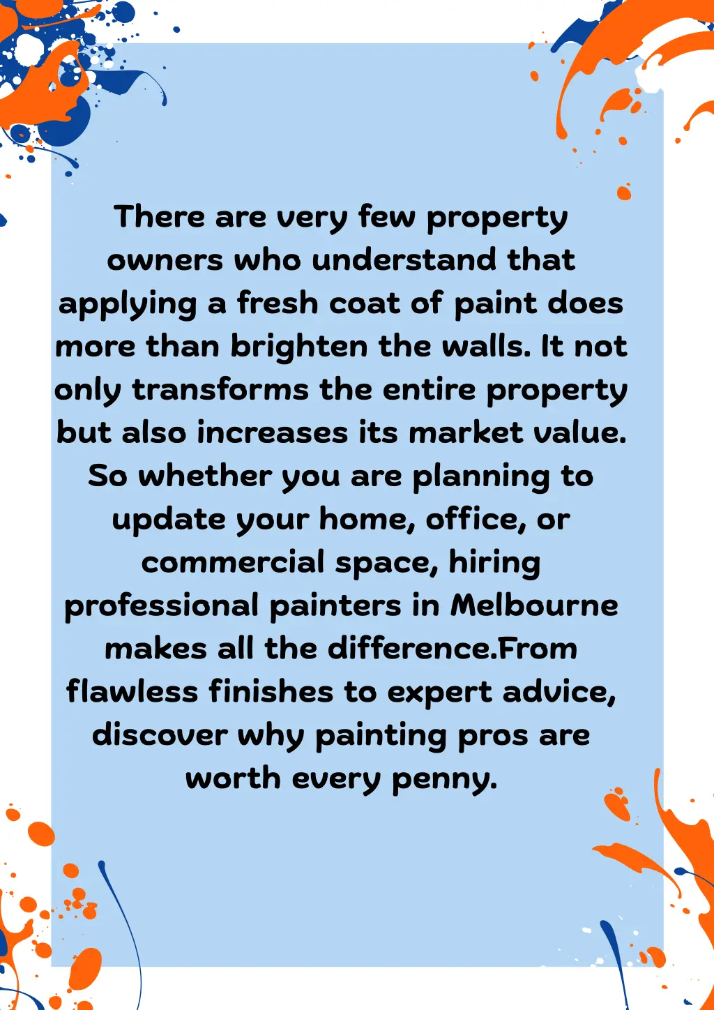there are very few property owners who understand