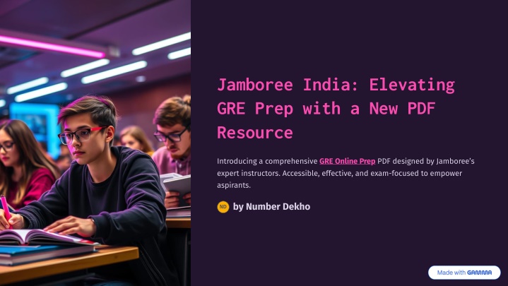 jamboree india elevating gre prep with