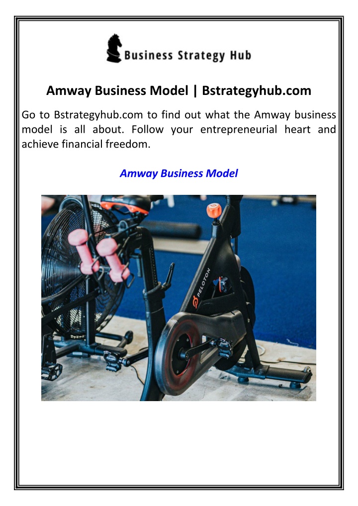 amway business model bstrategyhub com