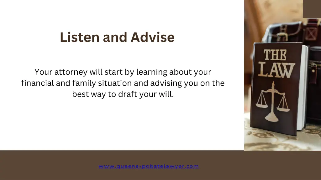 listen and advise