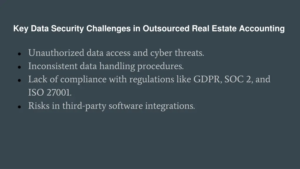 key data security challenges in outsourced real