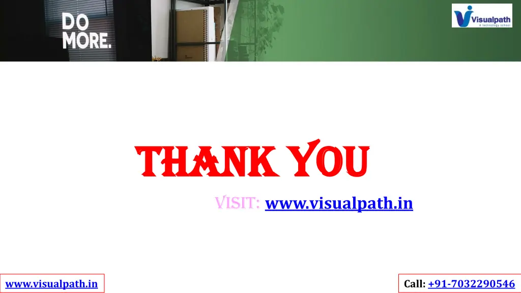 thank you thank you visit www visualpath in
