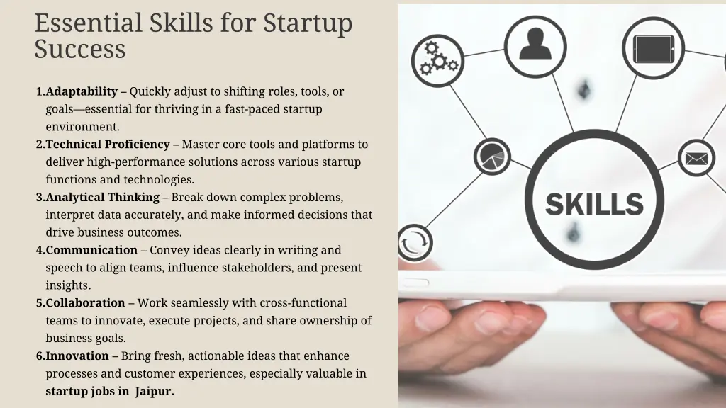essential skills for startup success