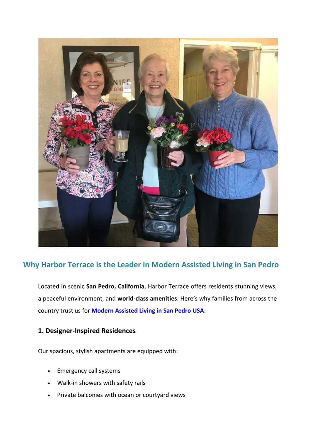 why harbor terrace is the leader in modern