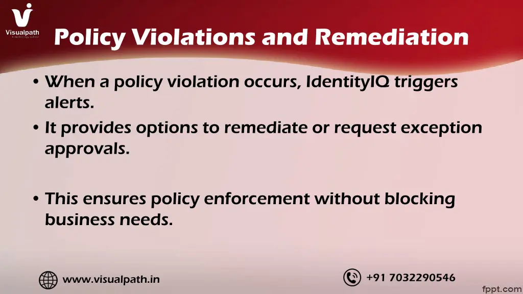 policy violations and remediation