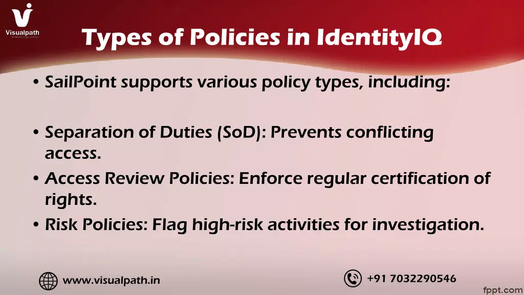 types of policies in identityiq