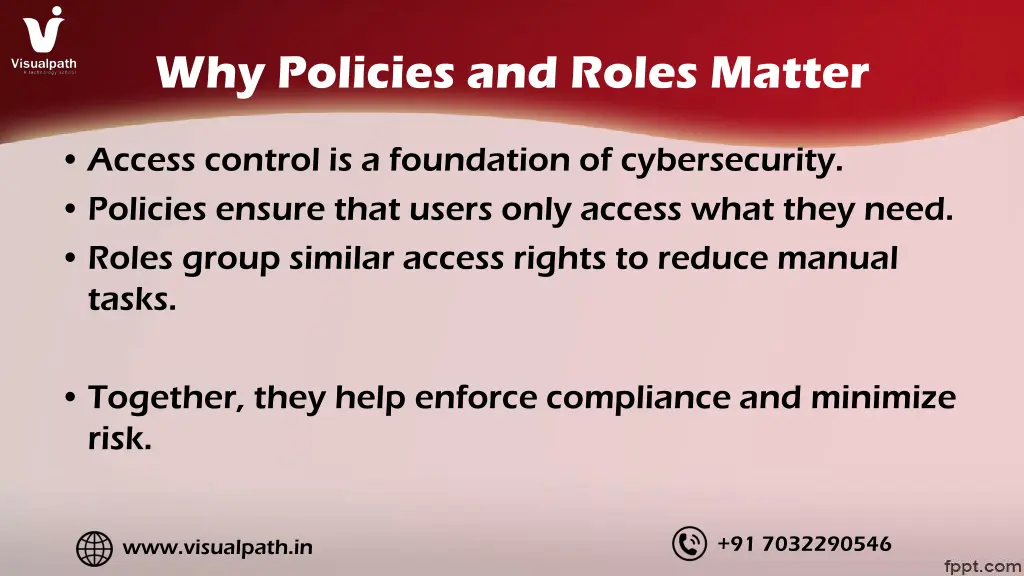 why policies and roles matter