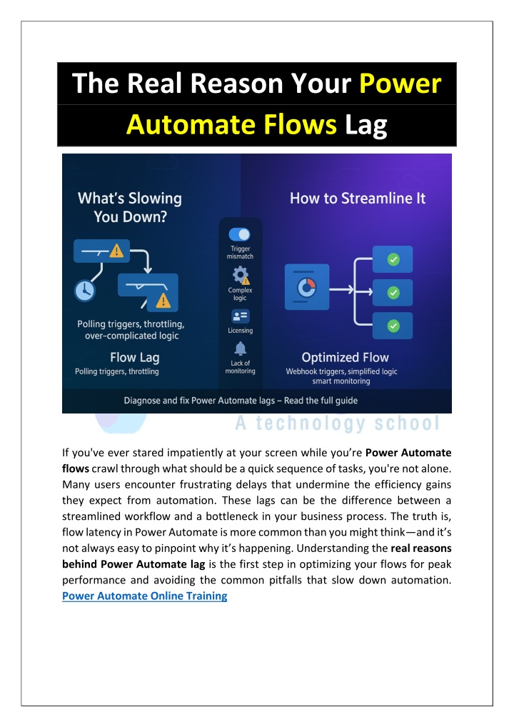 the real reason your power automate flows lag