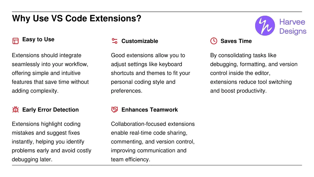 why use vs code extensions