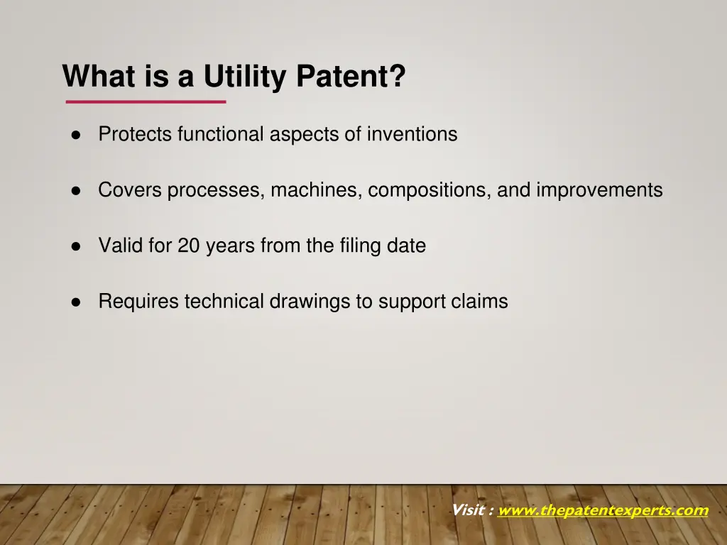 what is a utility patent