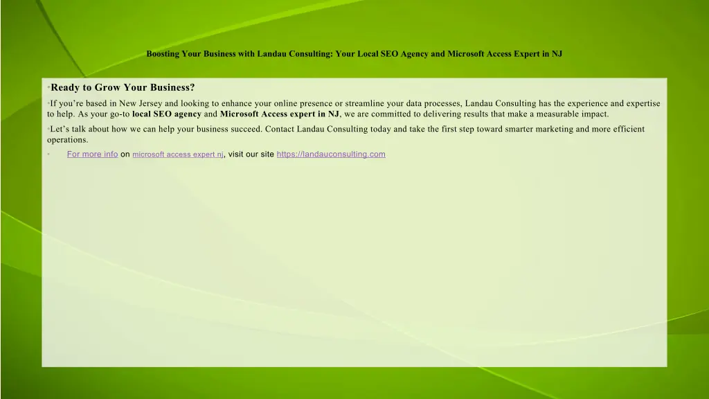 boosting your business with landau consulting 1