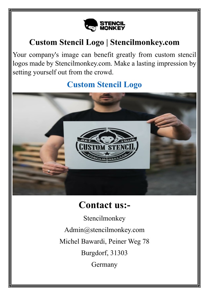 custom stencil logo stencilmonkey com