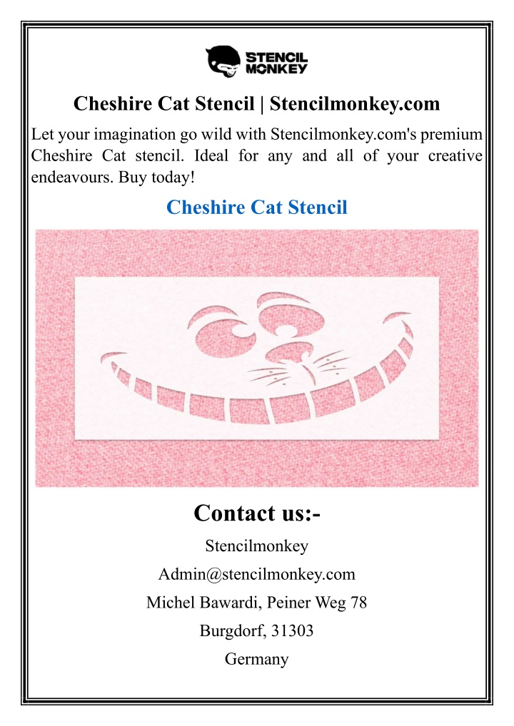cheshire cat stencil stencilmonkey com