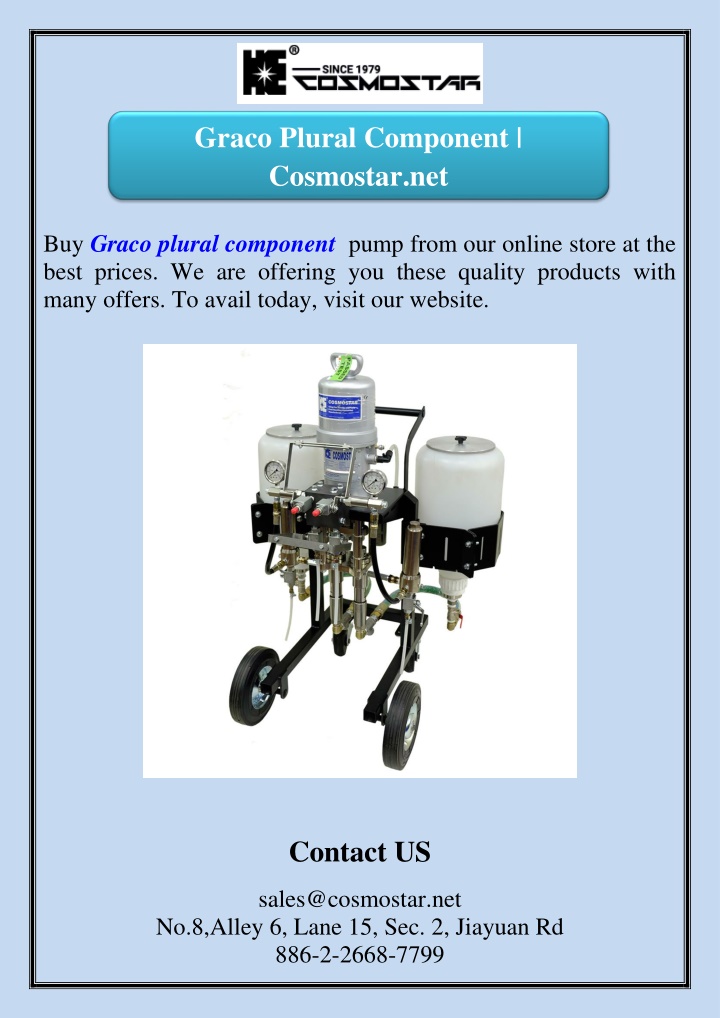 graco plural component cosmostar net