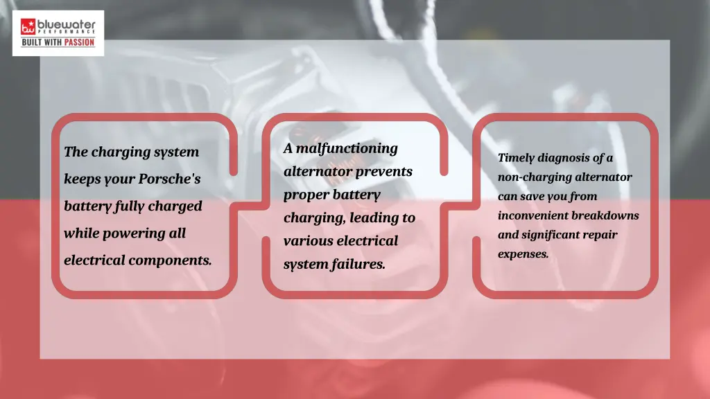 a malfunctioning alternator prevents proper
