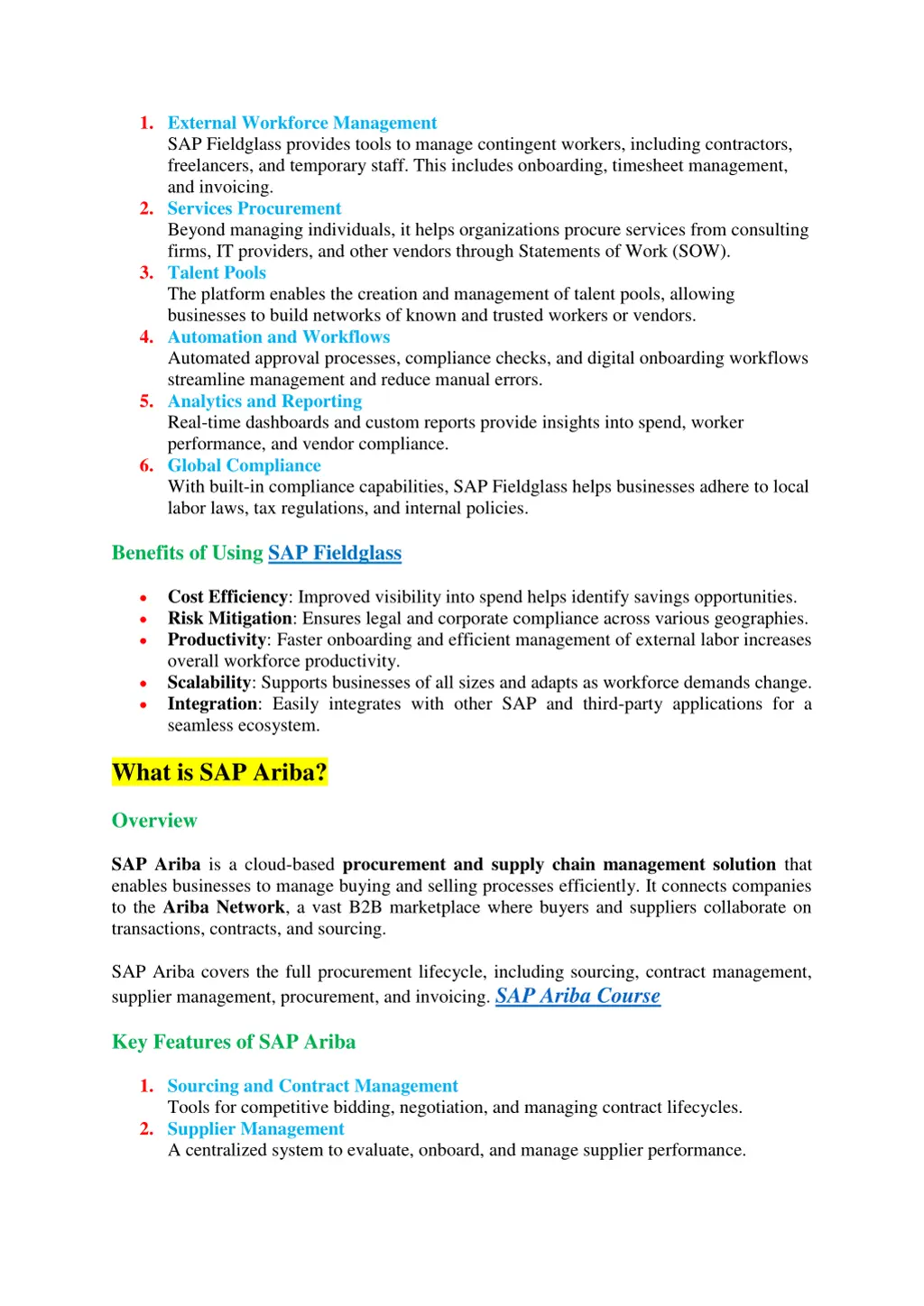 1 external workforce management sap fieldglass
