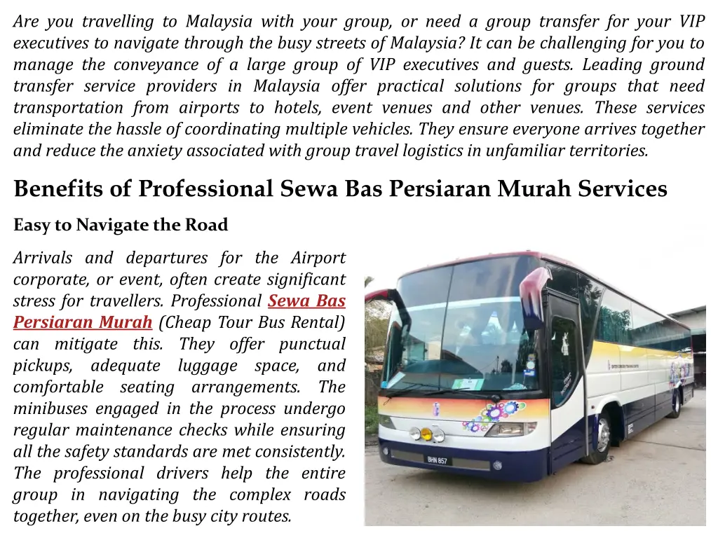 are you travelling to malaysia with your group
