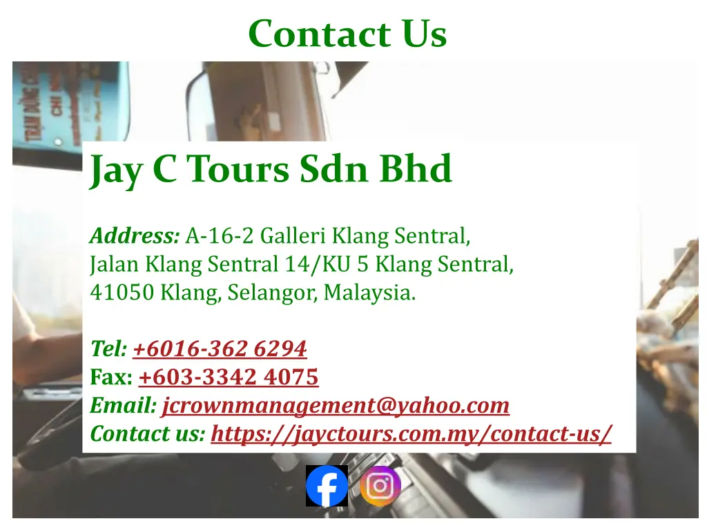 contact us