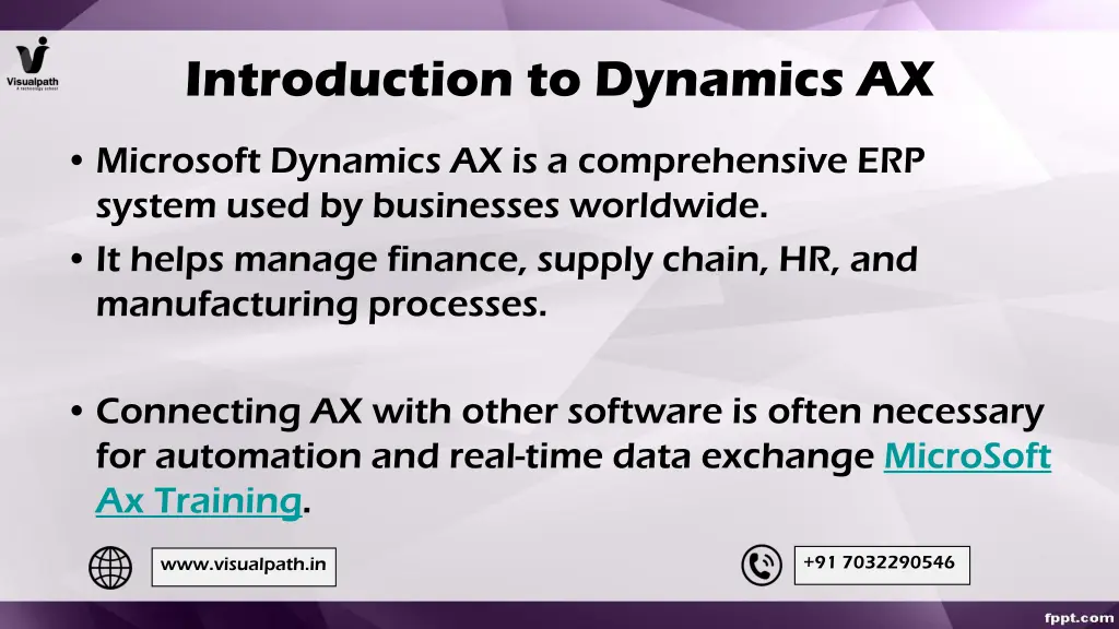 introduction to dynamics ax