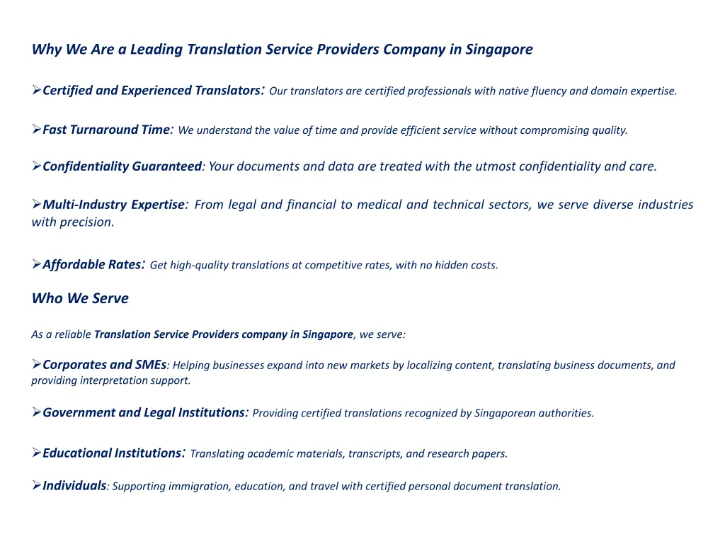 why we are a leading translation service