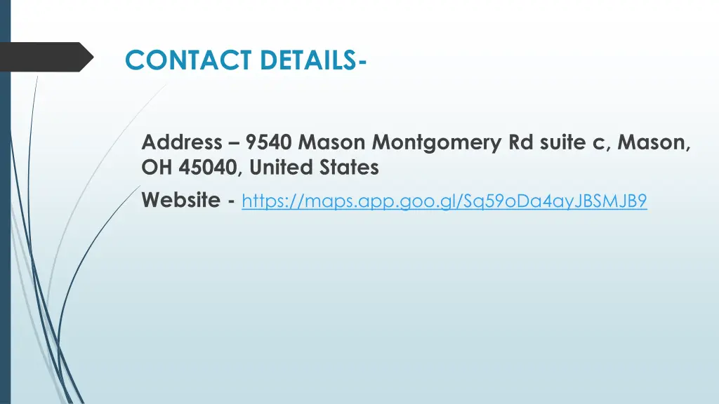 contact details