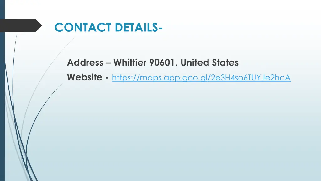 contact details