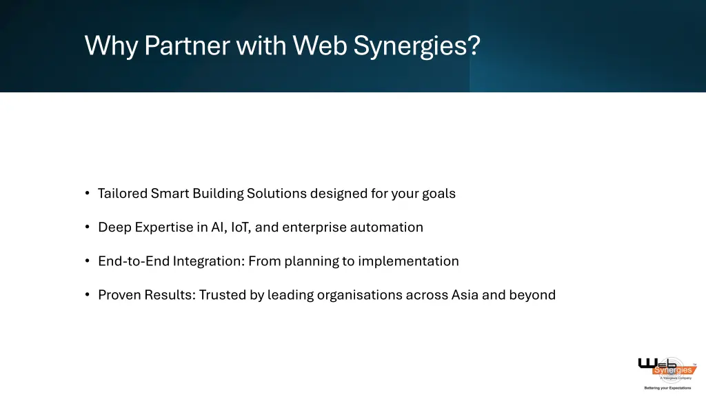 why partner with web synergies