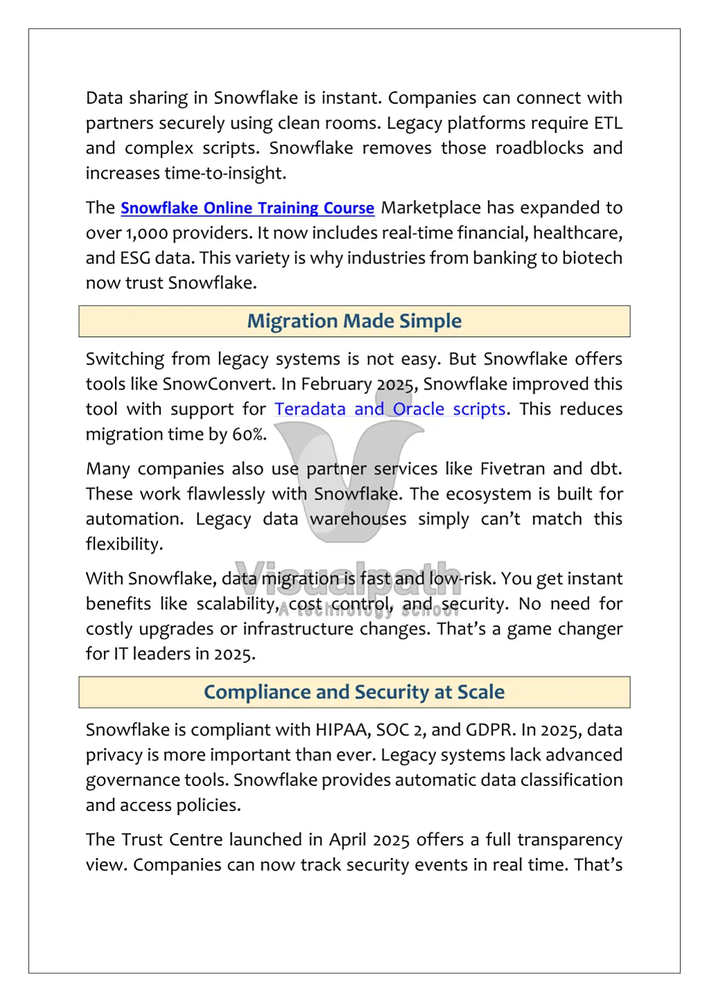 data sharing in snowflake is instant companies