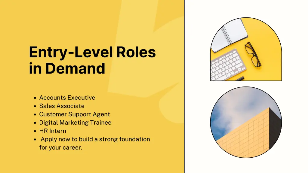 entry level roles in demand
