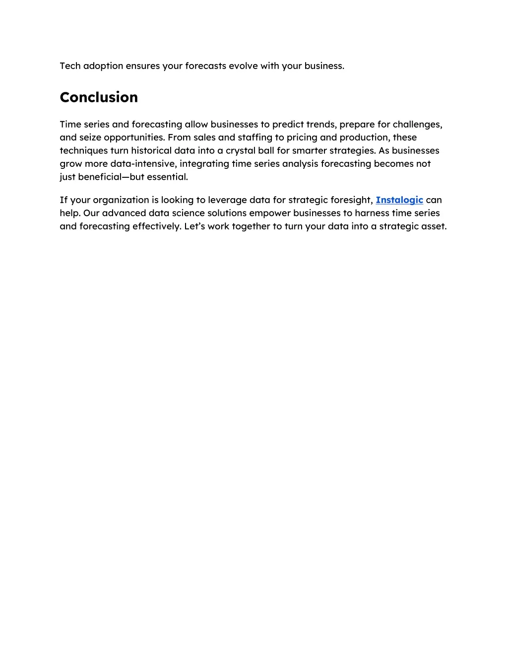 tech adoption ensures your forecasts evolve with