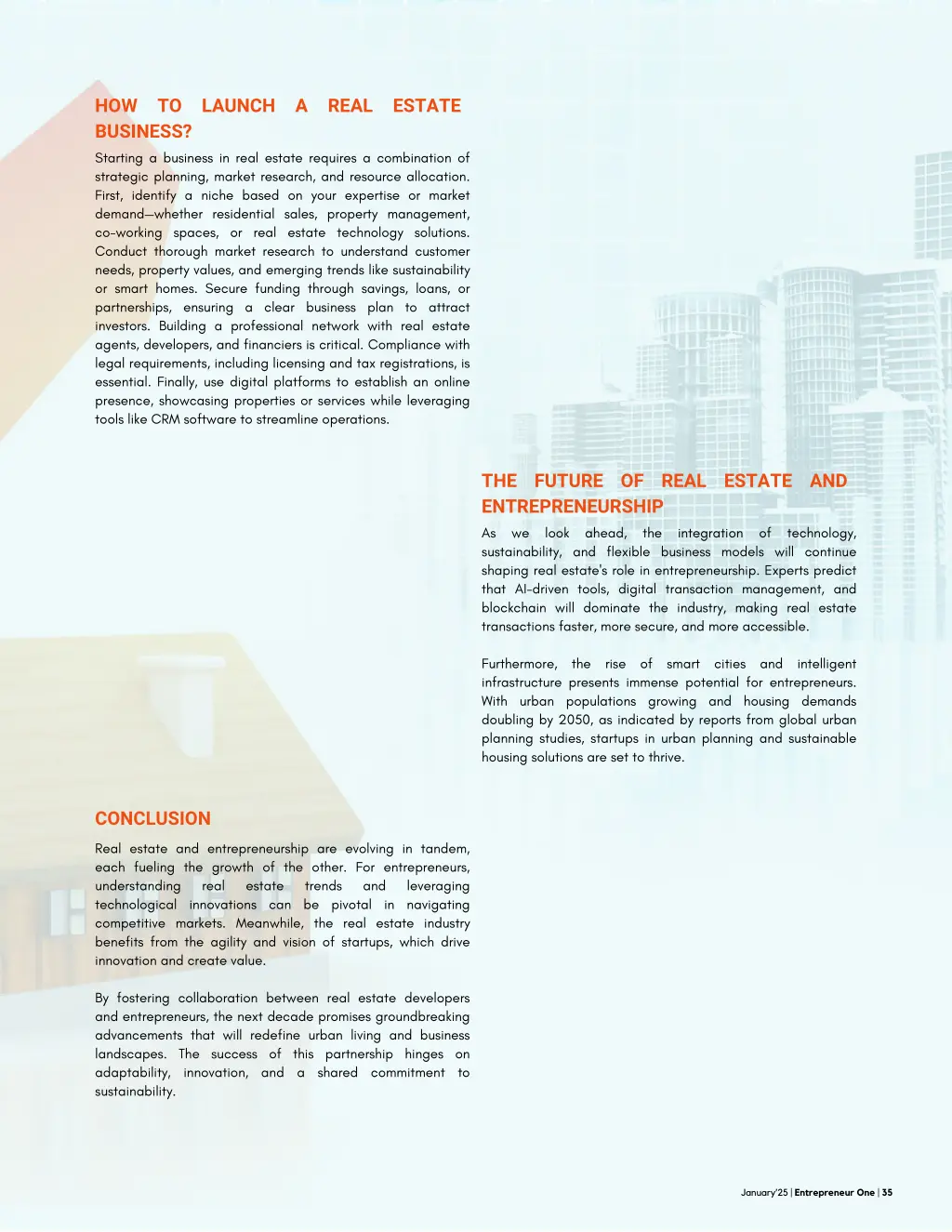 how to launch a real estate business starting
