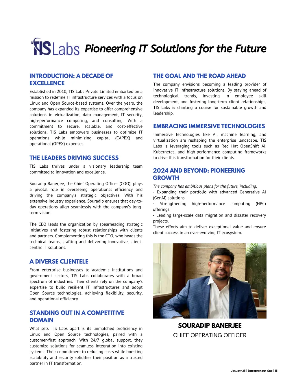 pioneering it solutions for the future