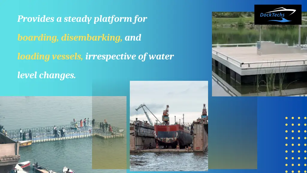 provides a steady platform for