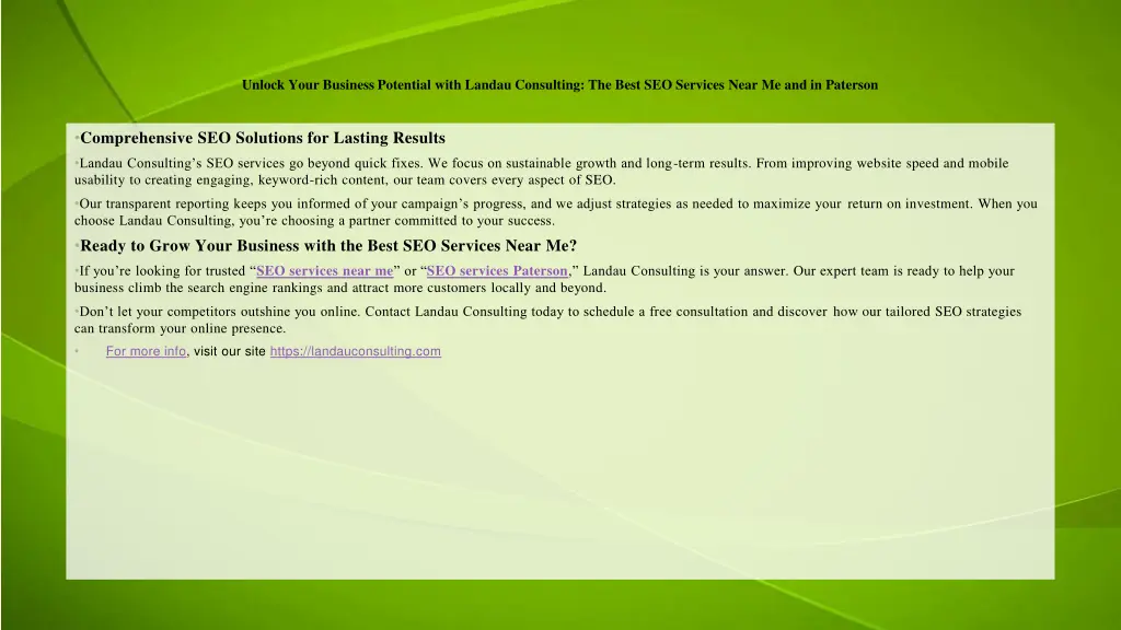unlock your business potential with landau 1