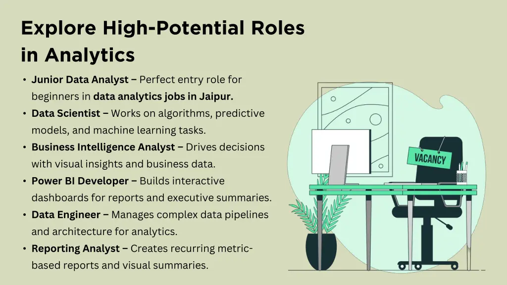 explore high potential roles in analytics