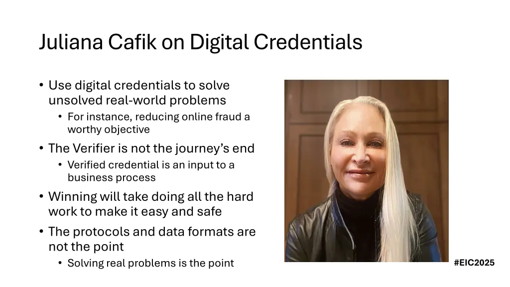 juliana cafik on digital credentials