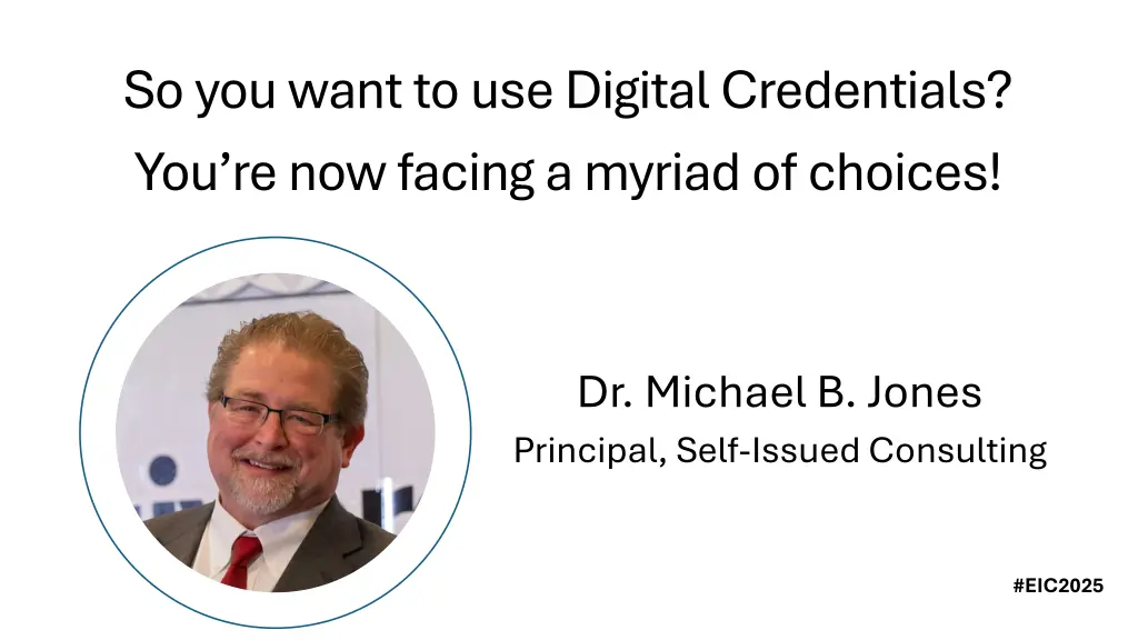 so you want to use digital credentials