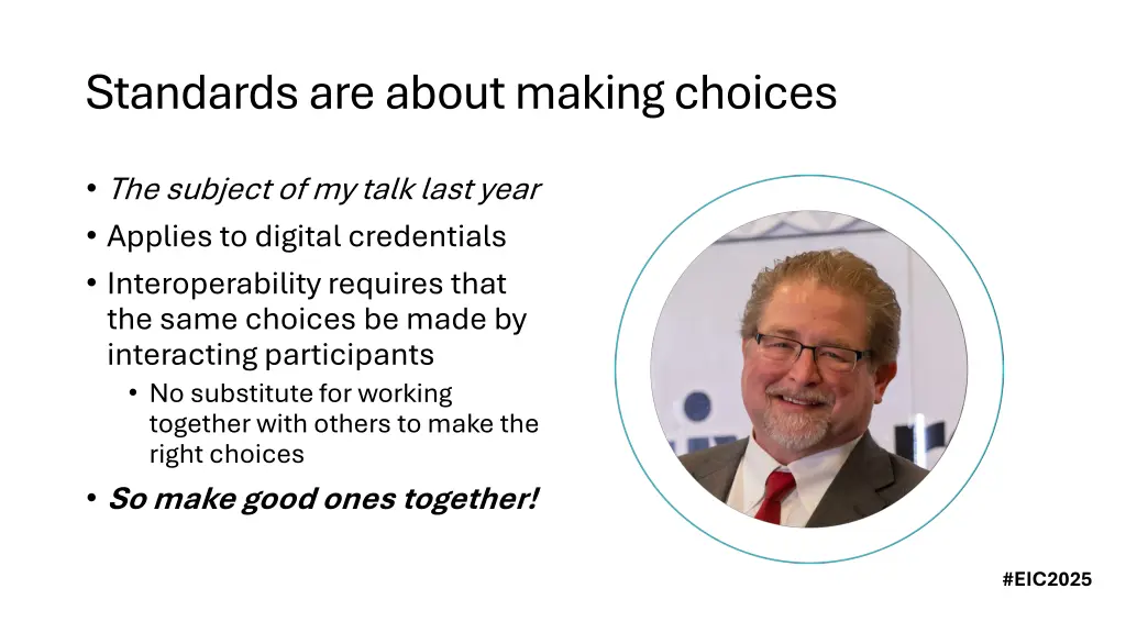 standards are about making choices