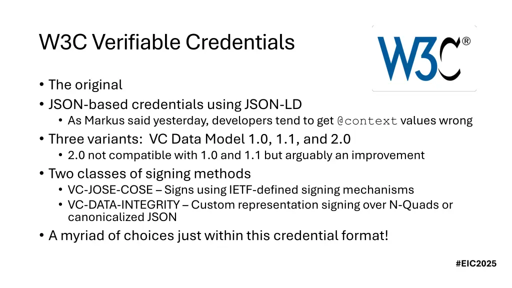 w3c verifiable credentials