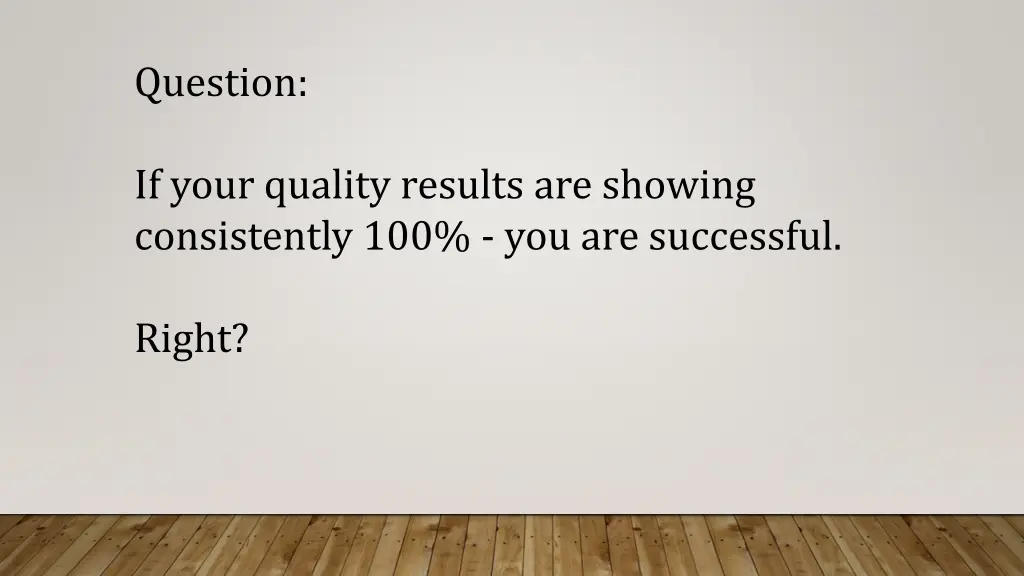question