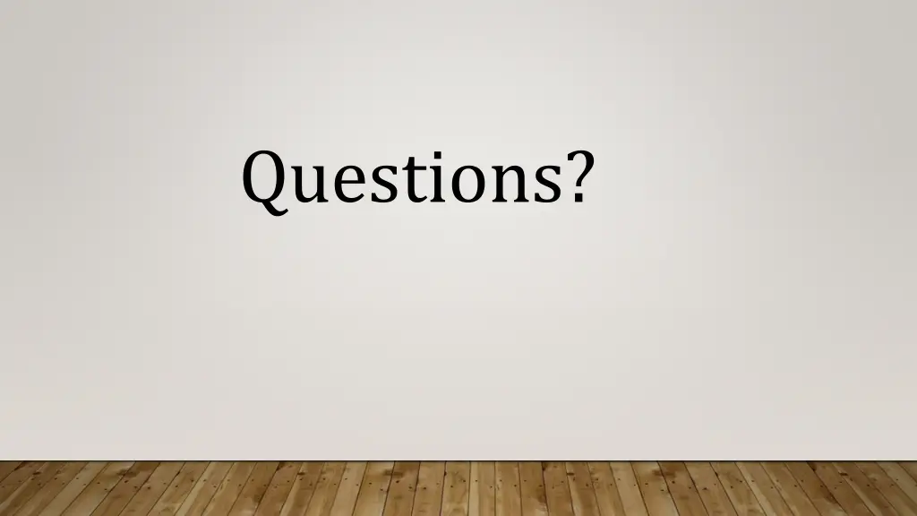 questions