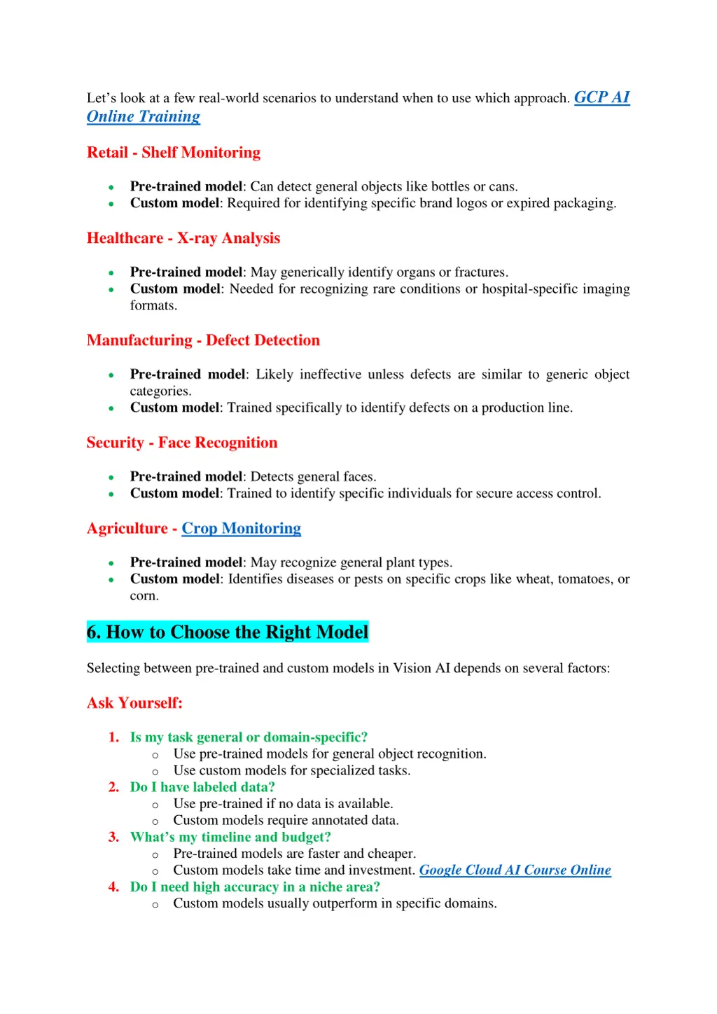 let s look at a few real world scenarios