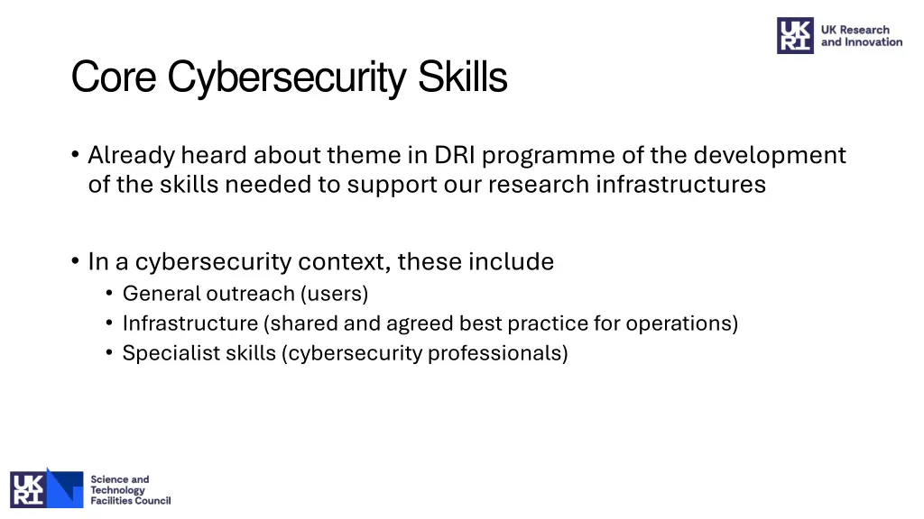 core cybersecurity skills