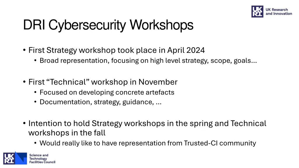 dri cybersecurity workshops