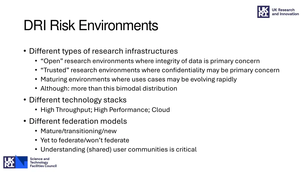 dri risk environments