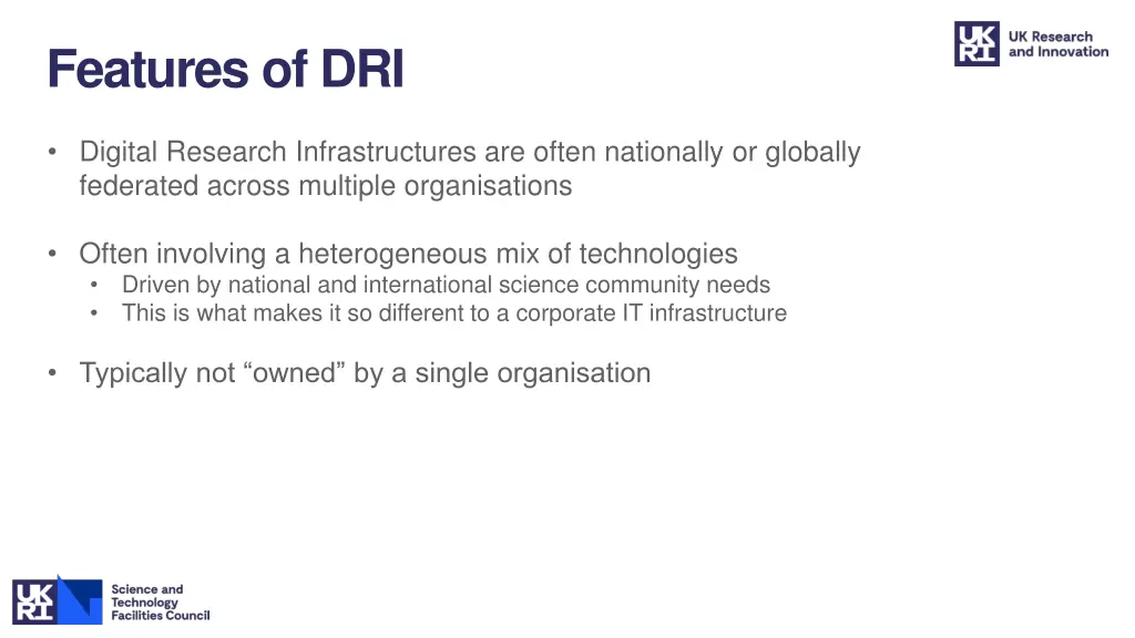 features of dri