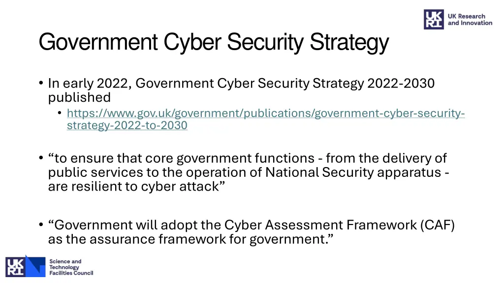 government cyber security strategy